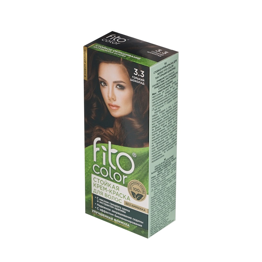 крем - краска ФИТОкосметик FitoColor стойкая для волос 3.3 Горький шоколад 125мл