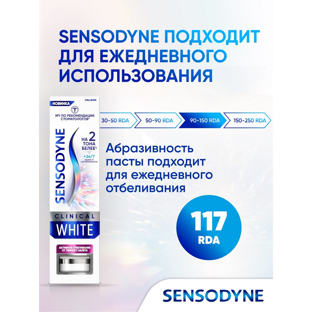 Sensodyne ЗП дЧув.зАктивОтбТемнНалет75мл