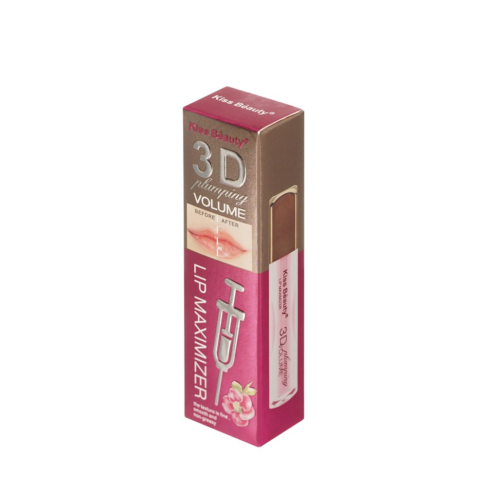Kiss Beauty для губ масло плампер 3D Volume розовый 5,5МЛ