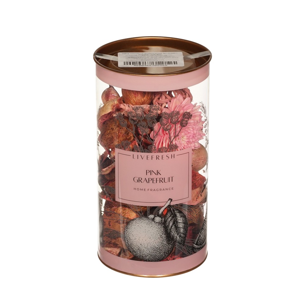 Ливфреш освеж воздуха декор сухоцвет Розовый Грейпфрут 100МЛ