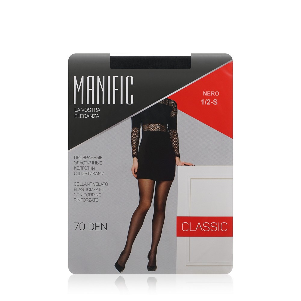 Женские колготки Manific Classic Nero 1/2 размер