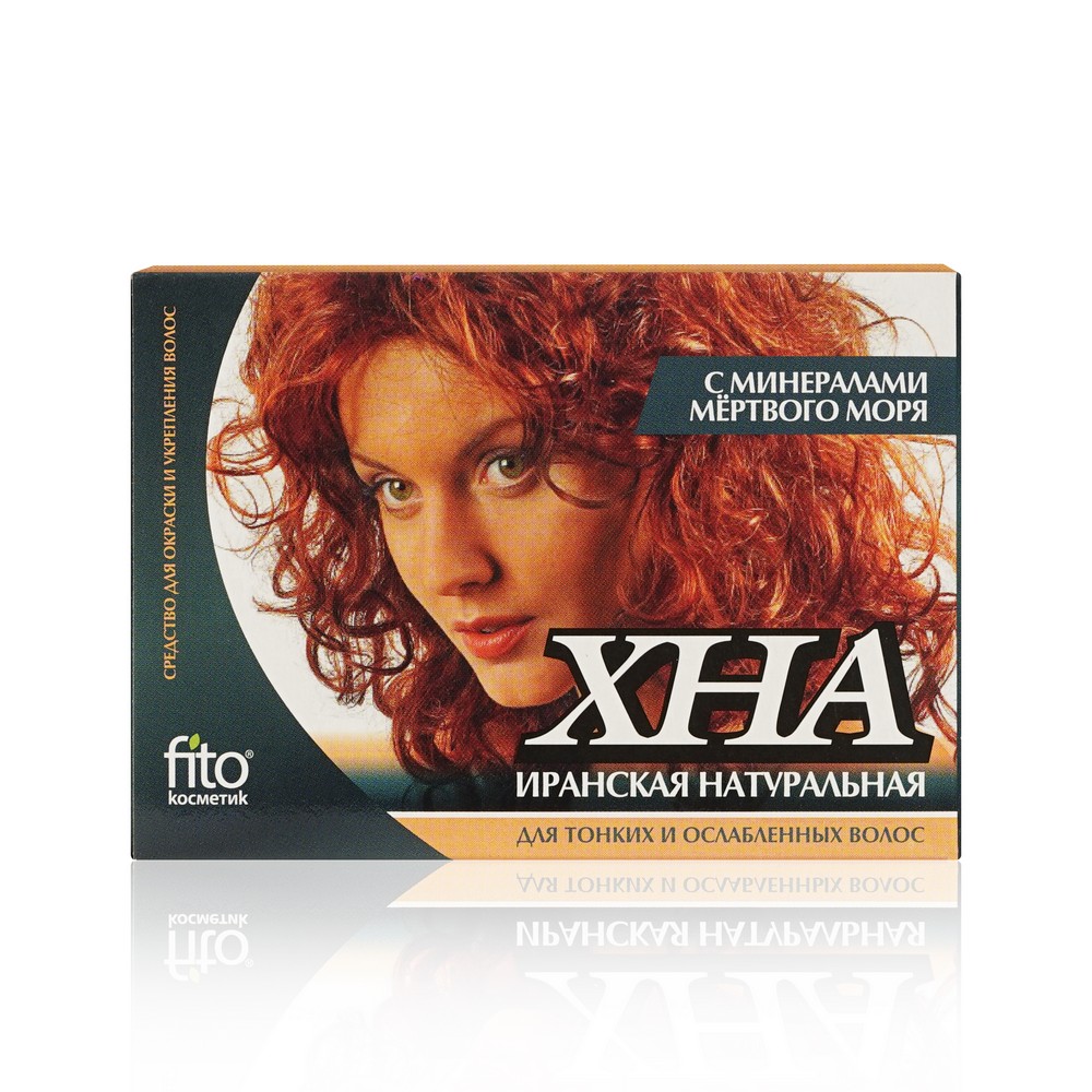 Хна для окраски волос ФИТОкосметик Иранская с минералами мертвого моря 125г
