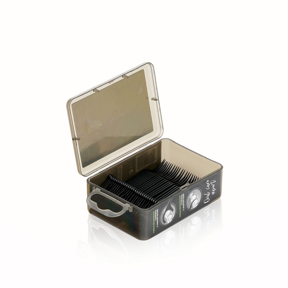 Зубная нить + зубочистки D.I.E.S. Black Edition с маслом мяты , S , 30шт