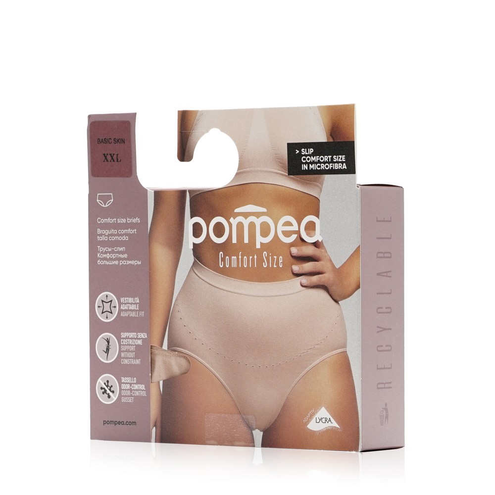 Женские трусы Pompea Slip Comfort Size Basik skin XXL