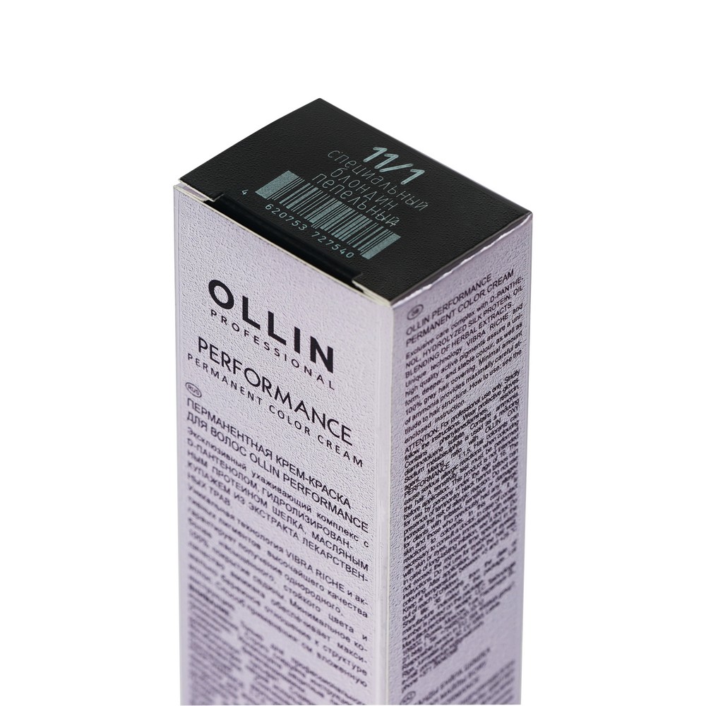 Крем - краска для волос Ollin Professional Performance 11/1 Специальный блондин Пепельный 60мл