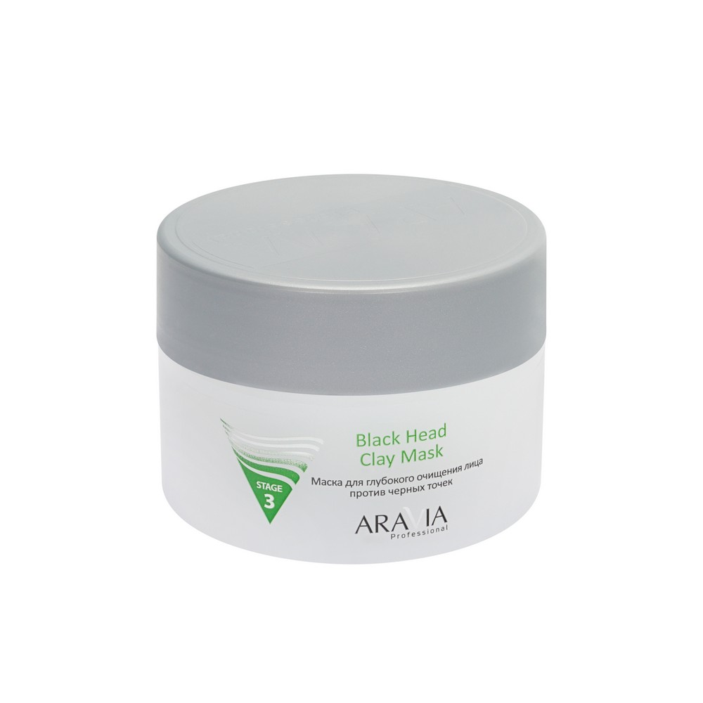 Aravia Professional для лица маска Black Head Clay Mask 150МЛ