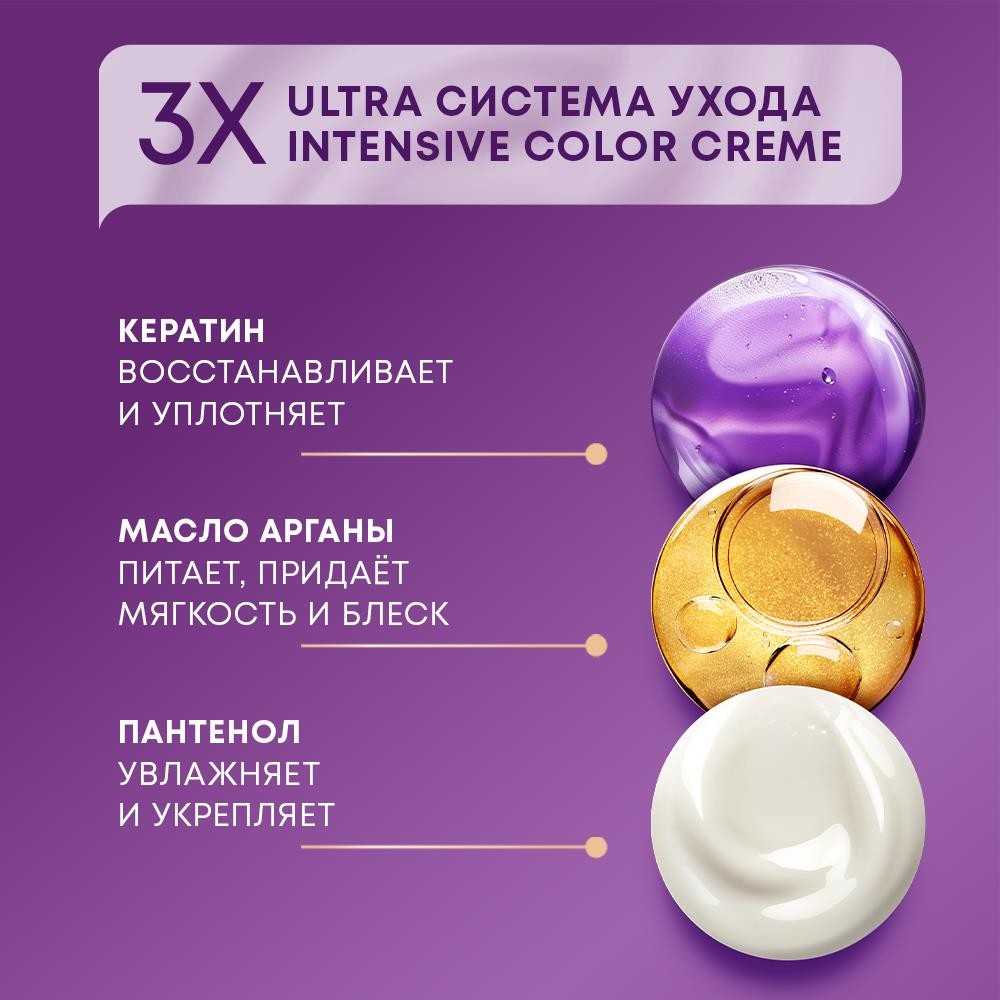 Крем - Краска Palette Интенсивный цвет стойкая для волос NR4 Каштан 50мл