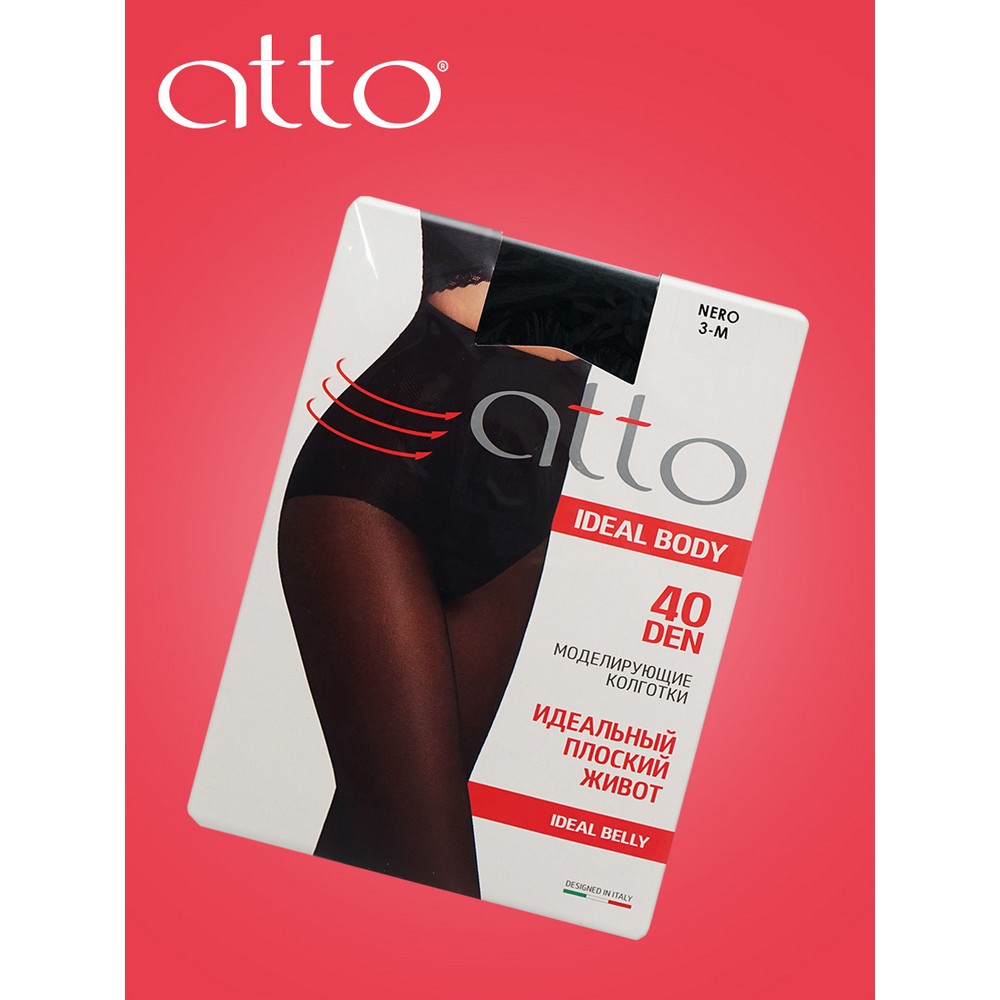 Женские колготки Atto Ideal Body Belly 40den Nero 3 размер