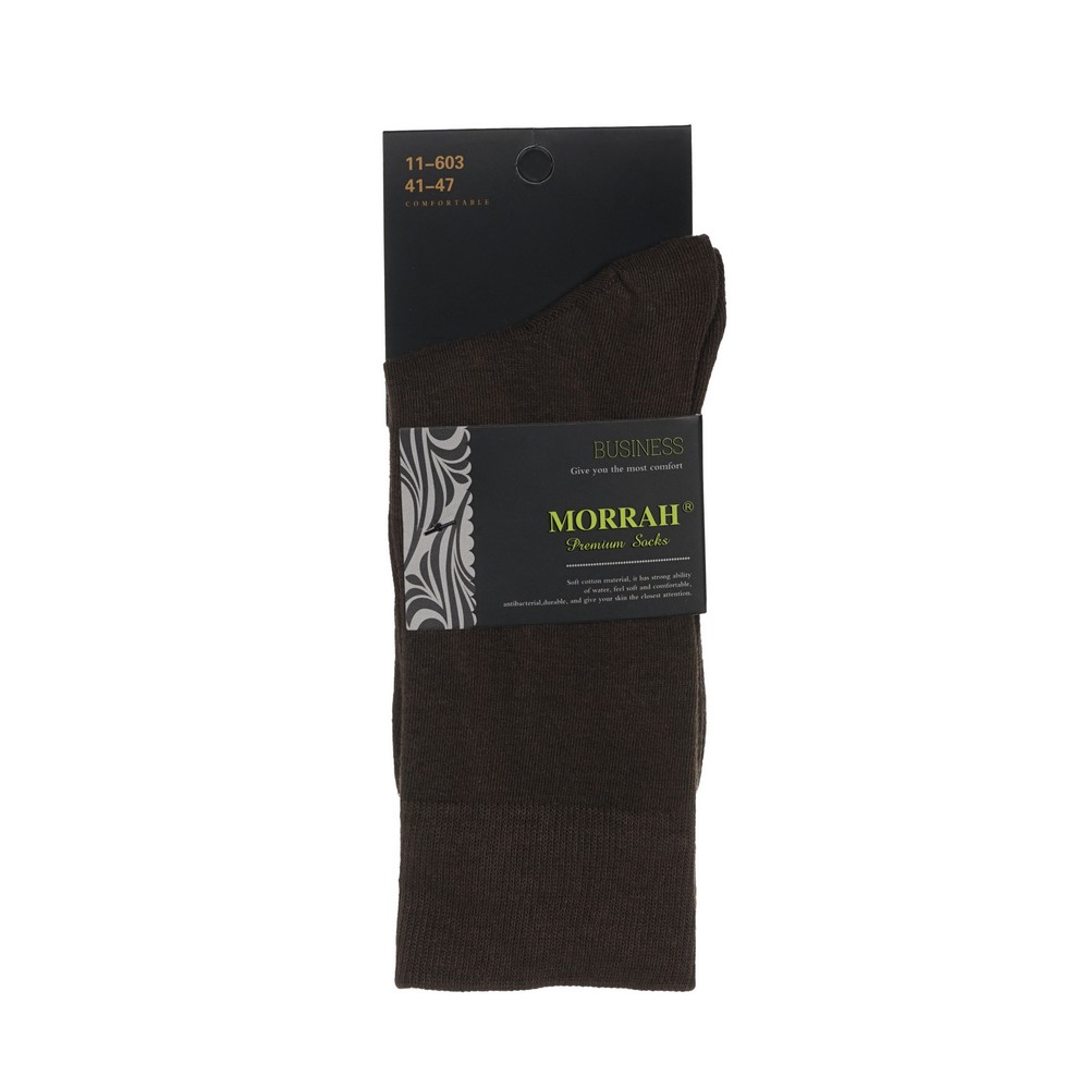 MORRAH Business однотон. носки муж,корич.41-47 1ПАР