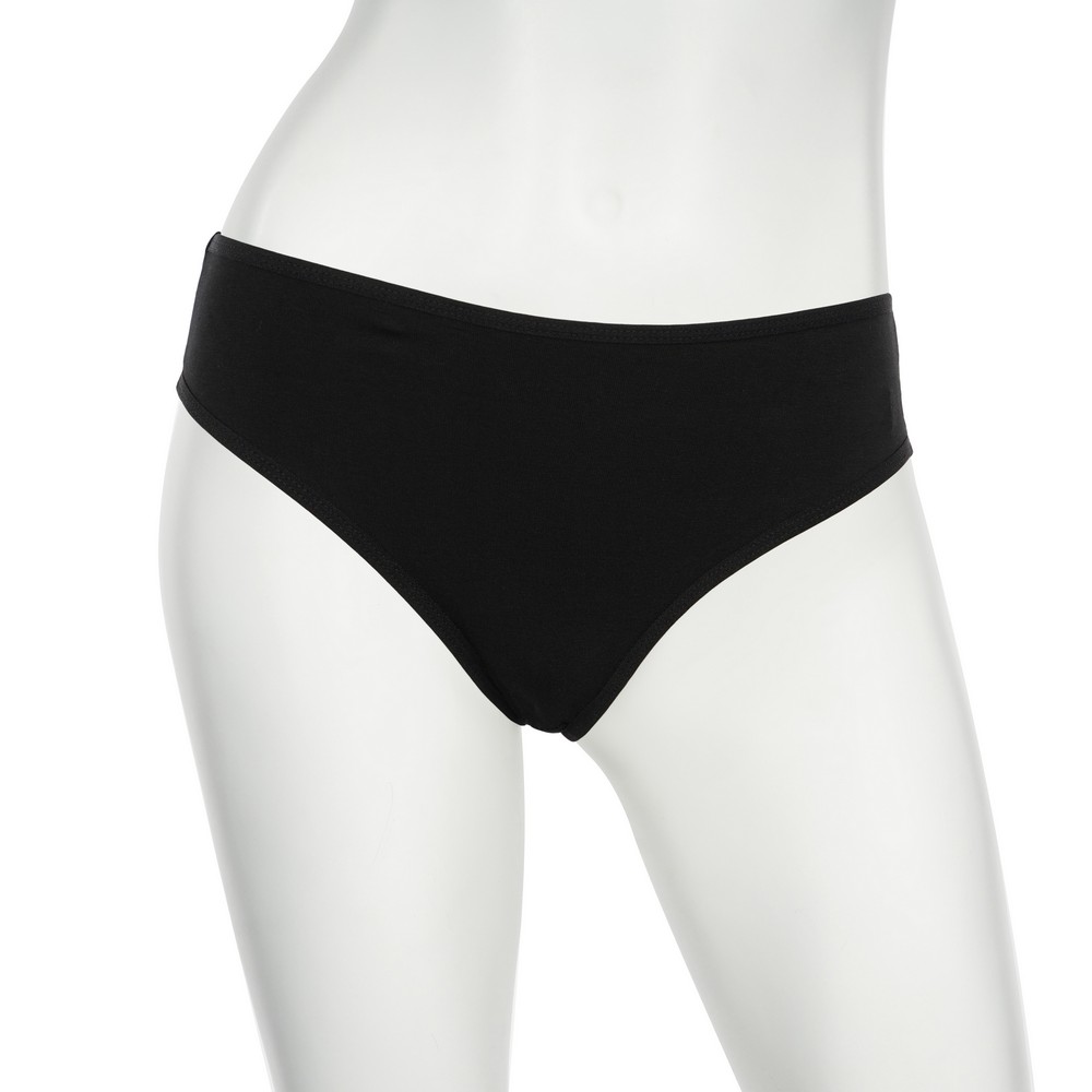 женские трусы - слипы Atto трусы с кружевом черные M