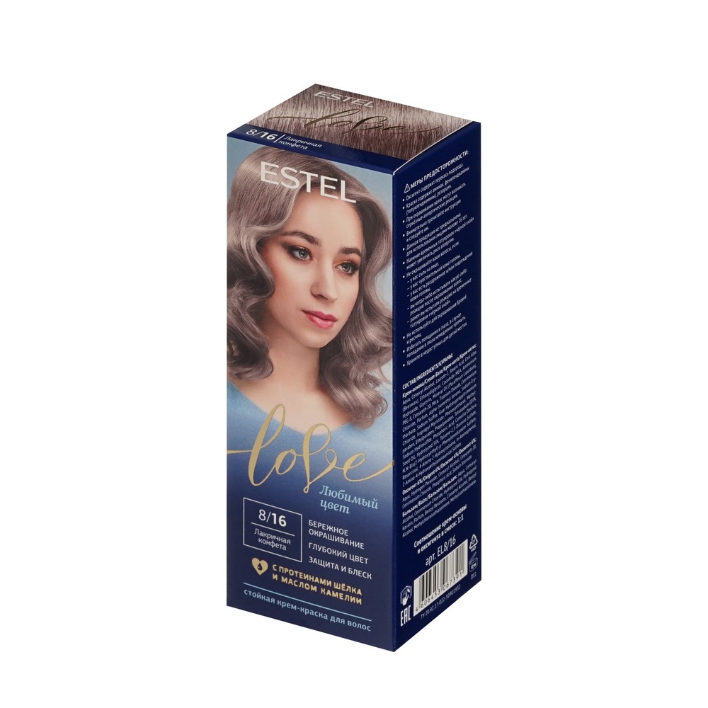 ESTEL LOVE краска для волос 8/16 Лакричная конфета 1ШТ