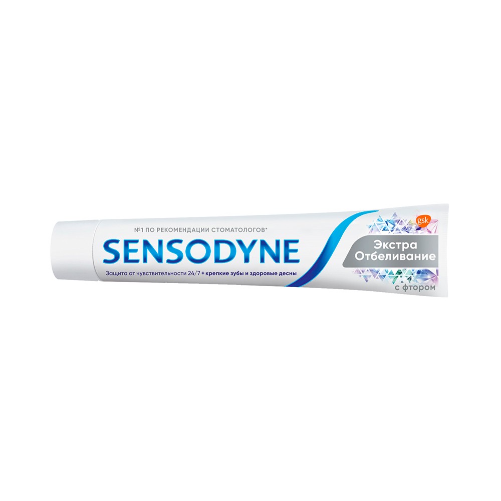 Зубная паста Sensodyne " бережное отбеливание " с фтором , для чувствительных зубов 75мл