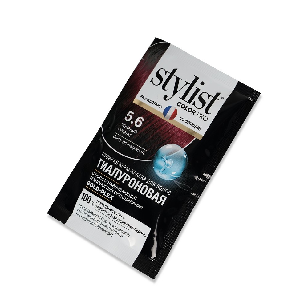 Стойкая крем - краска для волос Stylist Color Pro 5.6 , Сочный Гранат , 120мл