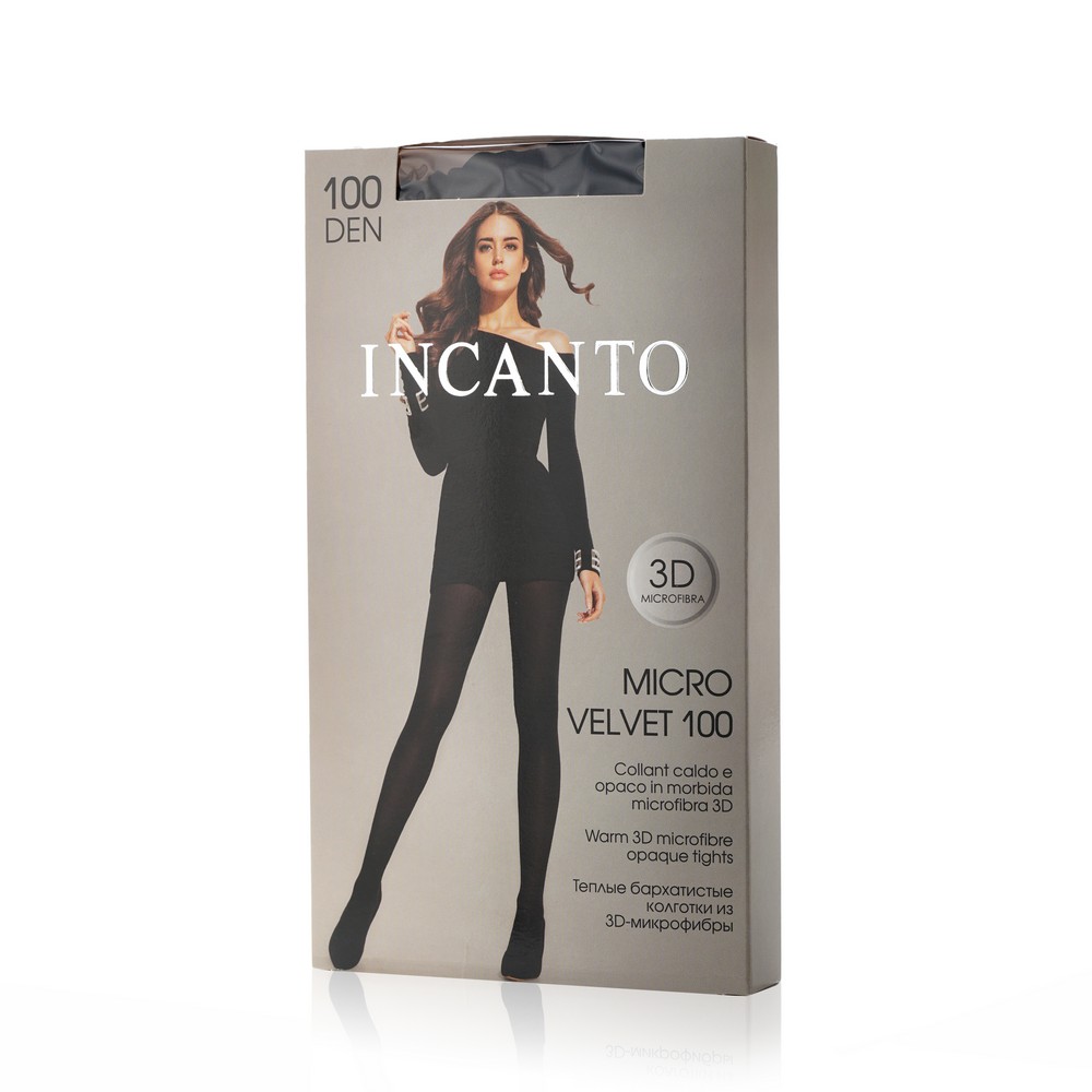 INCANTO Microvelvet колготки женские из микрофибры 100Den nero р.2