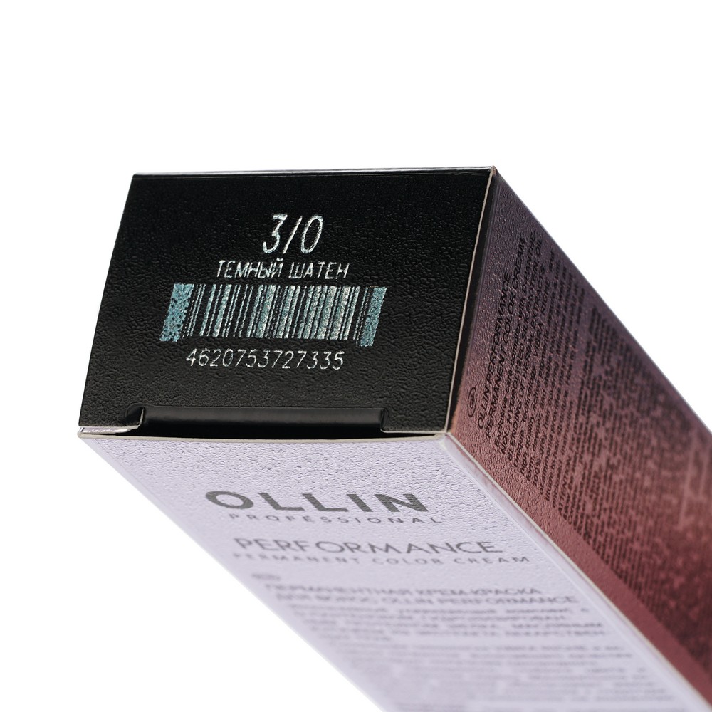 Крем - краска для волос Ollin Professional Performance 3/0 Темный шатен 60мл