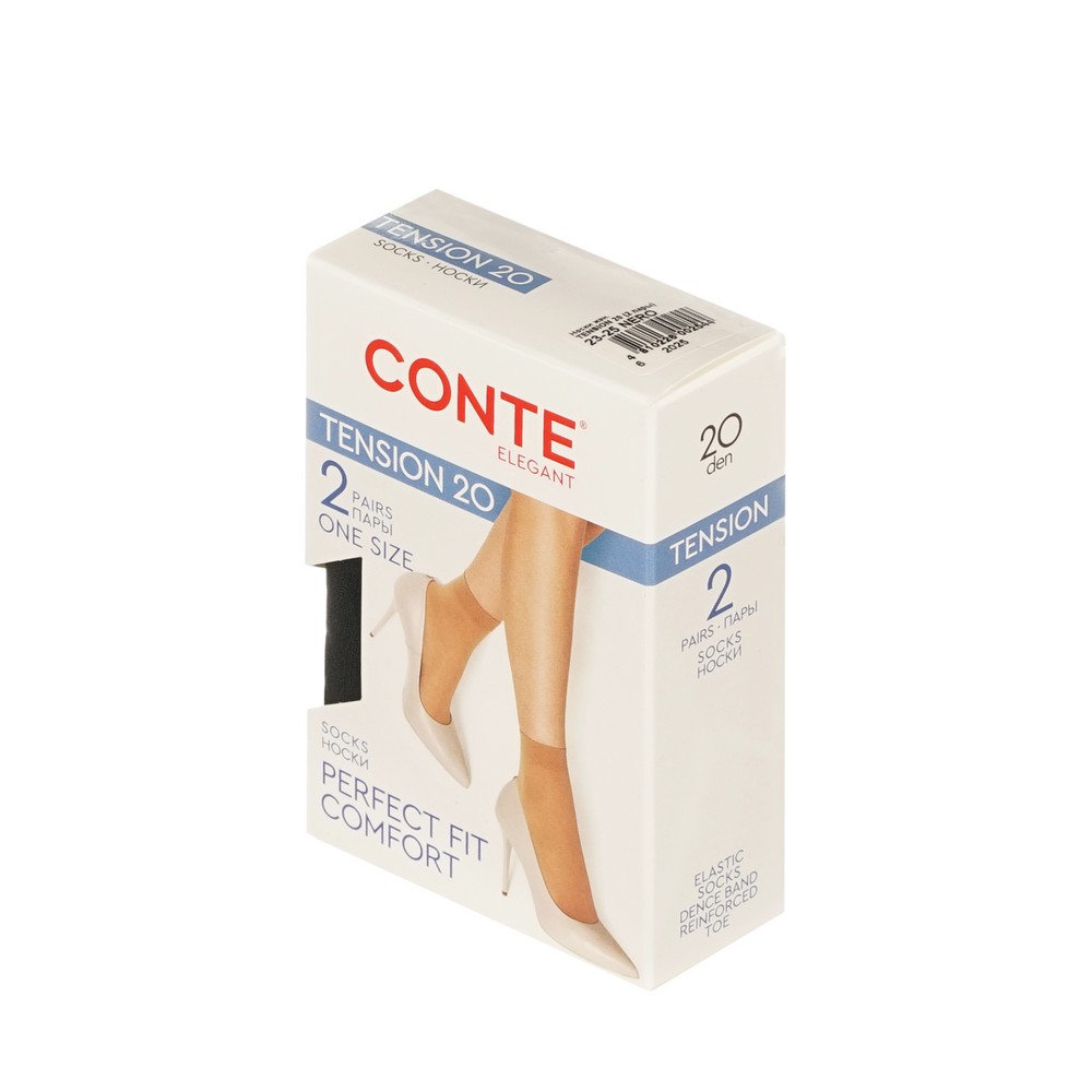 Conte TENSION носки капр20D р23-25 nero2П