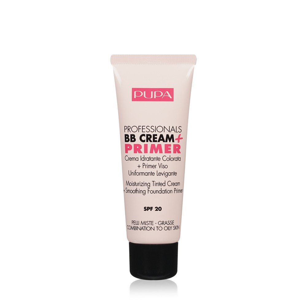 BB крем + основа для комбинированной и жирной кожи Pupa BB Cream + Primer SPF 20 001 50мл