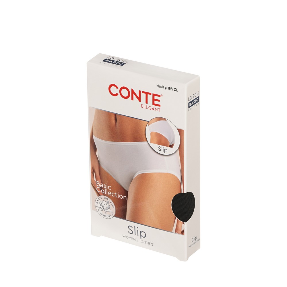 CONTE Basic Трусы женские slip LB2014 (black) р-р 106/xl 1 шт
