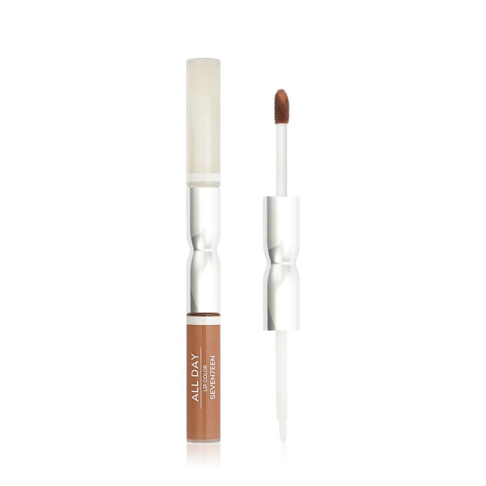Жидкая стойкая помада - блеск для губ Seven7een All Day Lip Color & Top Gloss 03 6мл