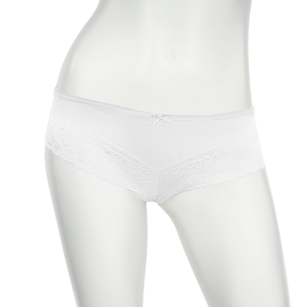Женские трусы - слипы Atto с кружевом A2019-11 белые L