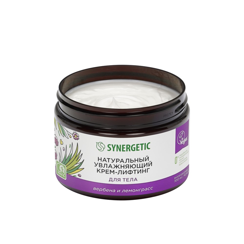 SYNERGETIC для корр фигуры крем -лифтинг Натуральный увлажняющий 300МЛ