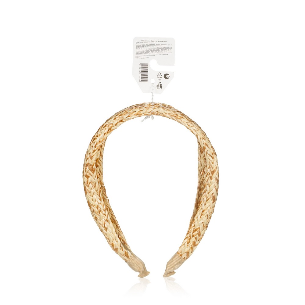 Ободок для волос Ameli джут объёмный