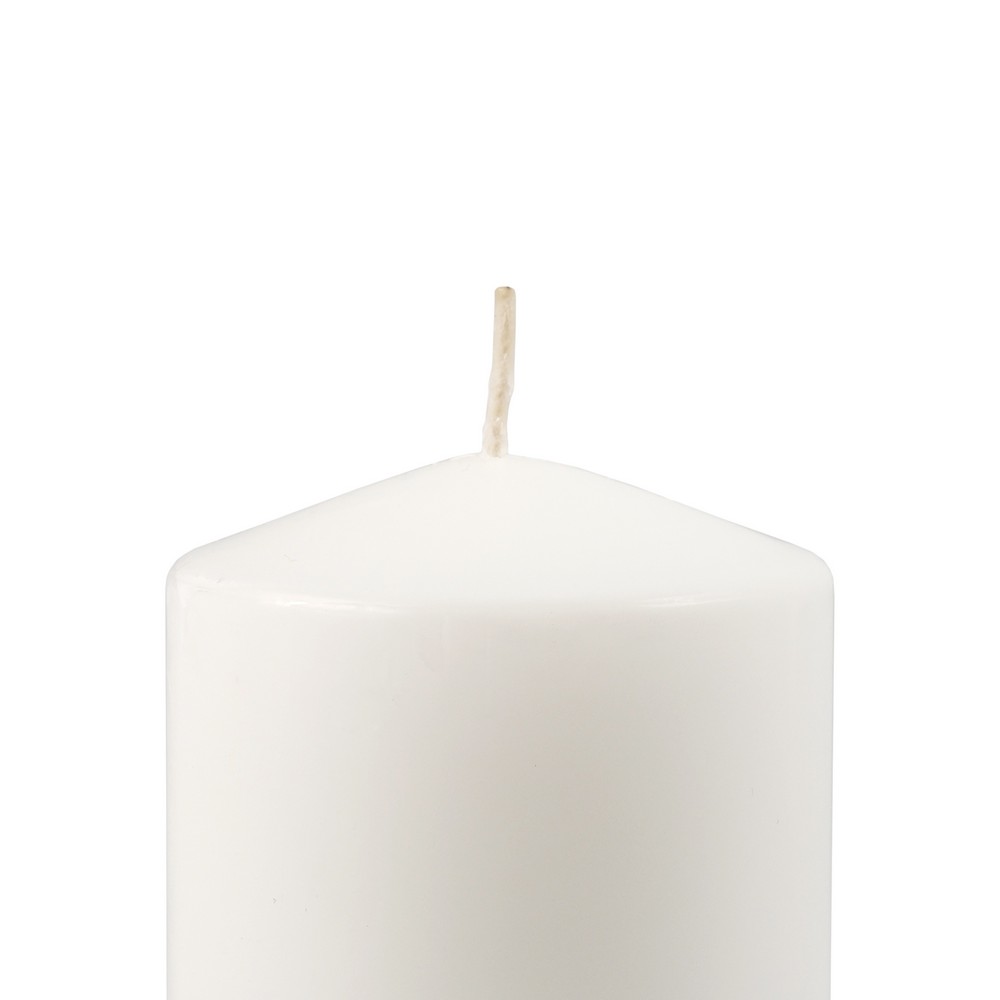 Свеча - столбик Kukkina Rafinata белая 70*80мм