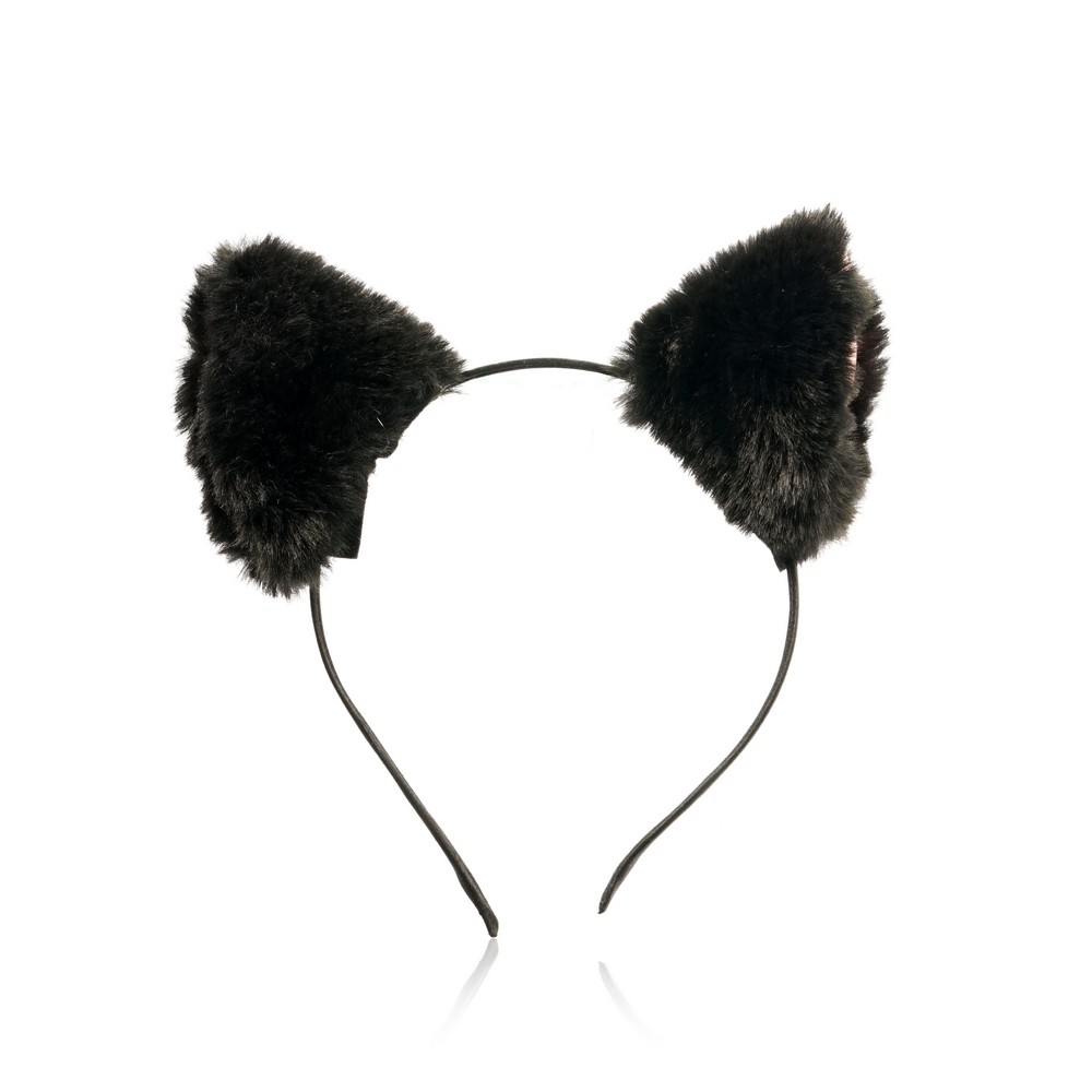 Ободок для волос Ameli с объемными кошачьими ушками из меха
