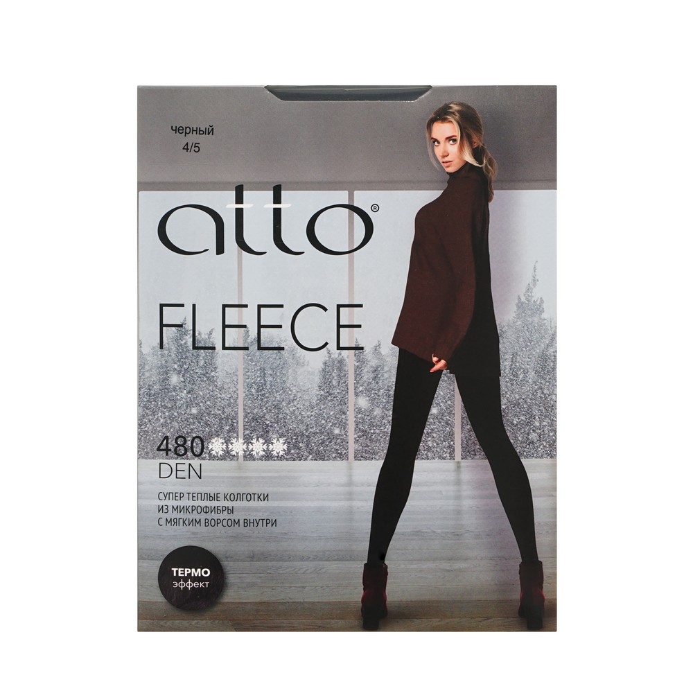 Atto начес колг.женFleece 480 чер 4/5 1П