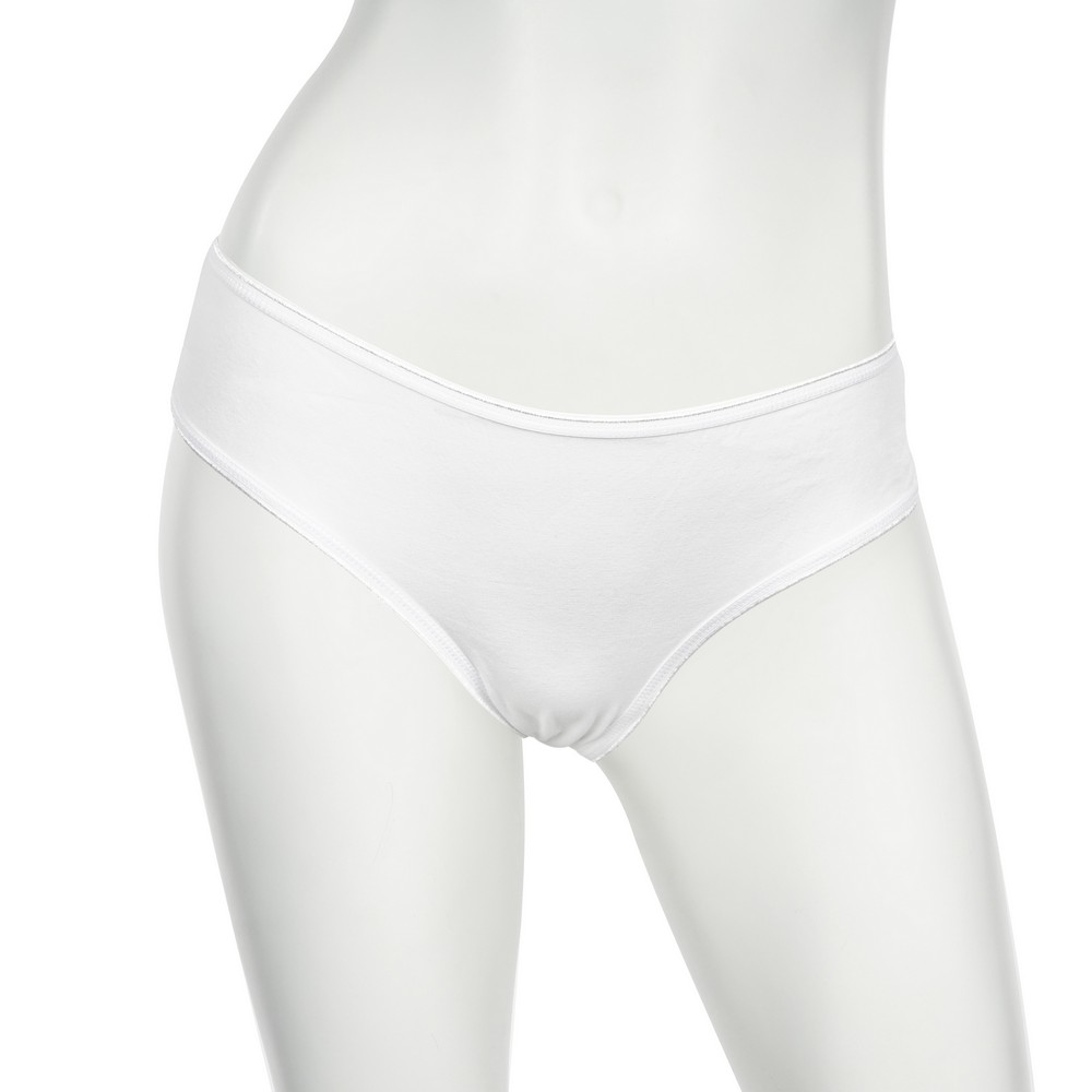 женские трусы - слипы Atto с широким кружевом белые M