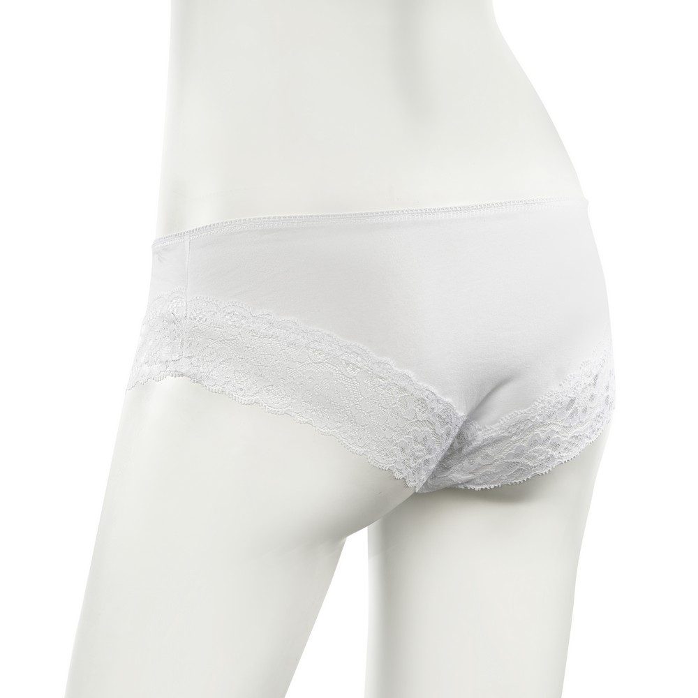 Женские трусы - слипы Atto с кружевом A2019-11 белые L