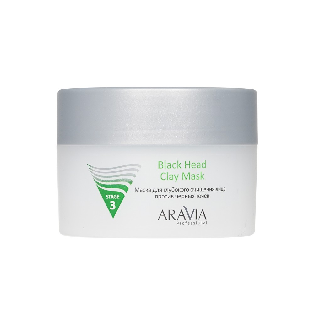 Aravia Professional для лица маска Black Head Clay Mask 150МЛ