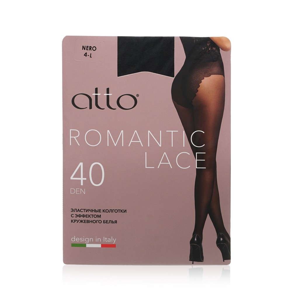 Atto Romantic Lace 40Den бикини колг.жен.nero 4 1ШТ