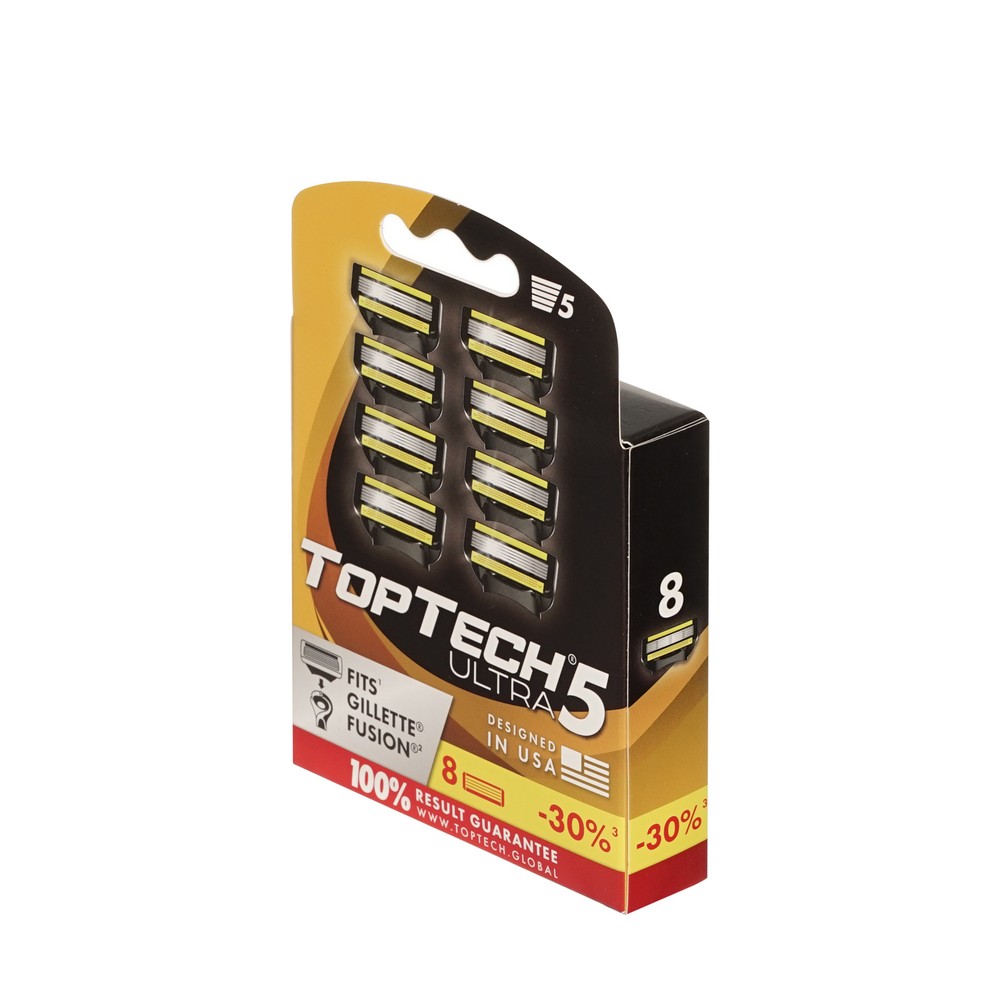 Top Tech Ultra 5 кассеты мужские 5 лезвий 8ШТ