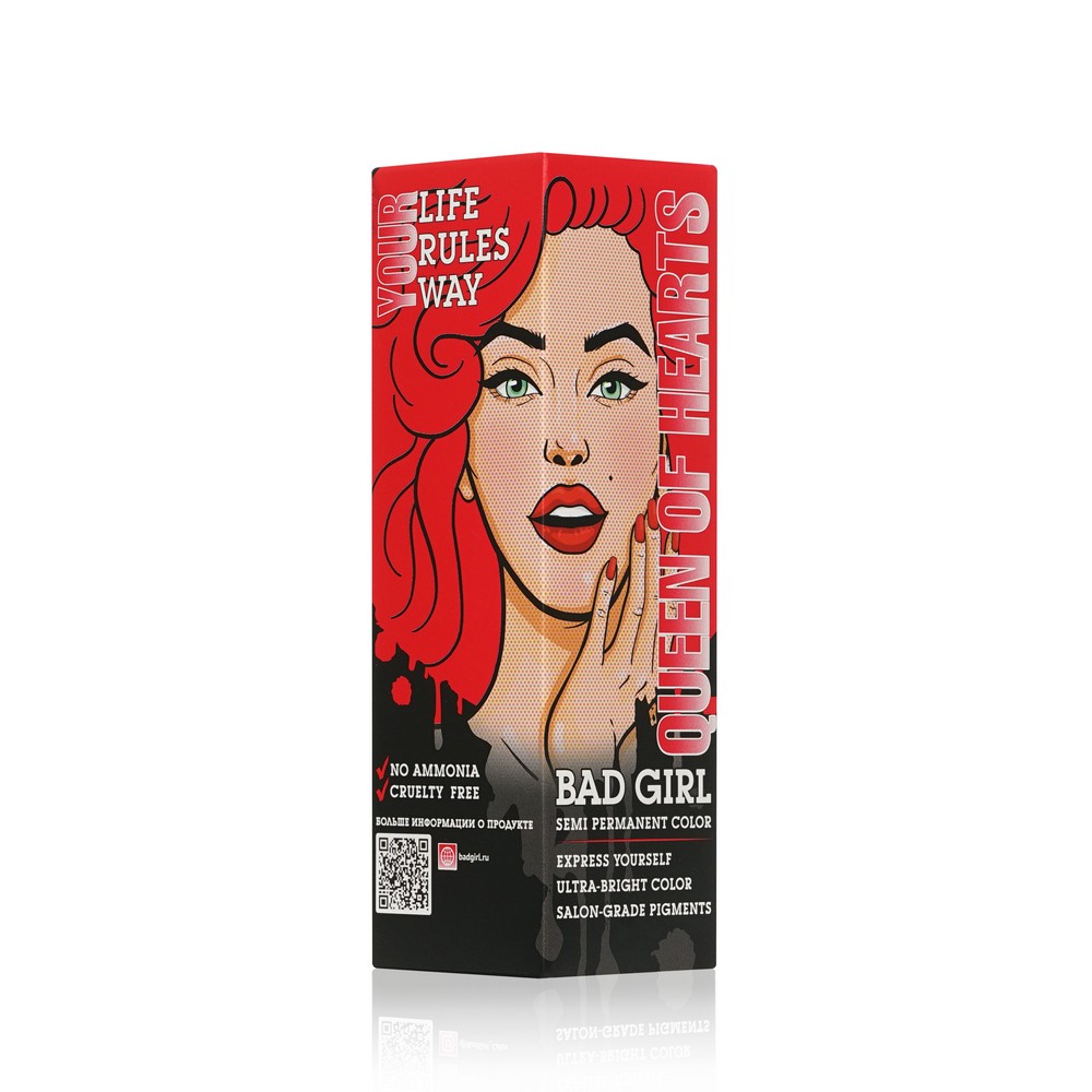 Оттеночный бальзам для волос Bad Girl Queen of hearts 150мл