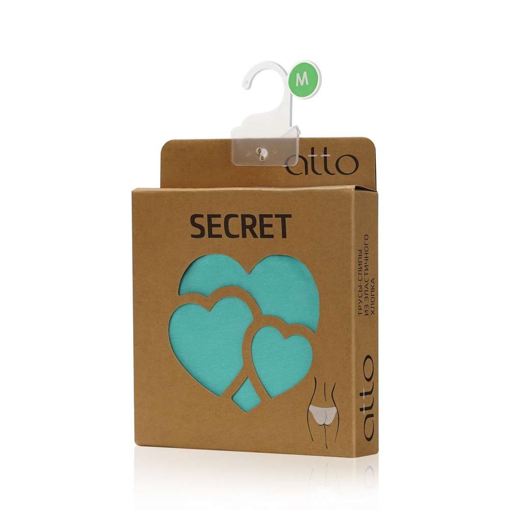 Женские трусы Atto Secret слипы ментоловые , M