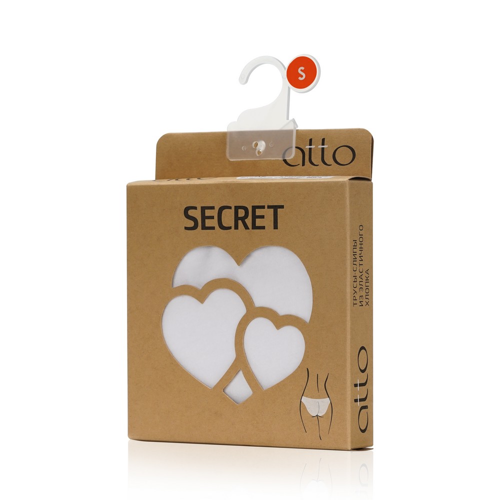 Женские трусы - слипы Atto Secret , Белый , S